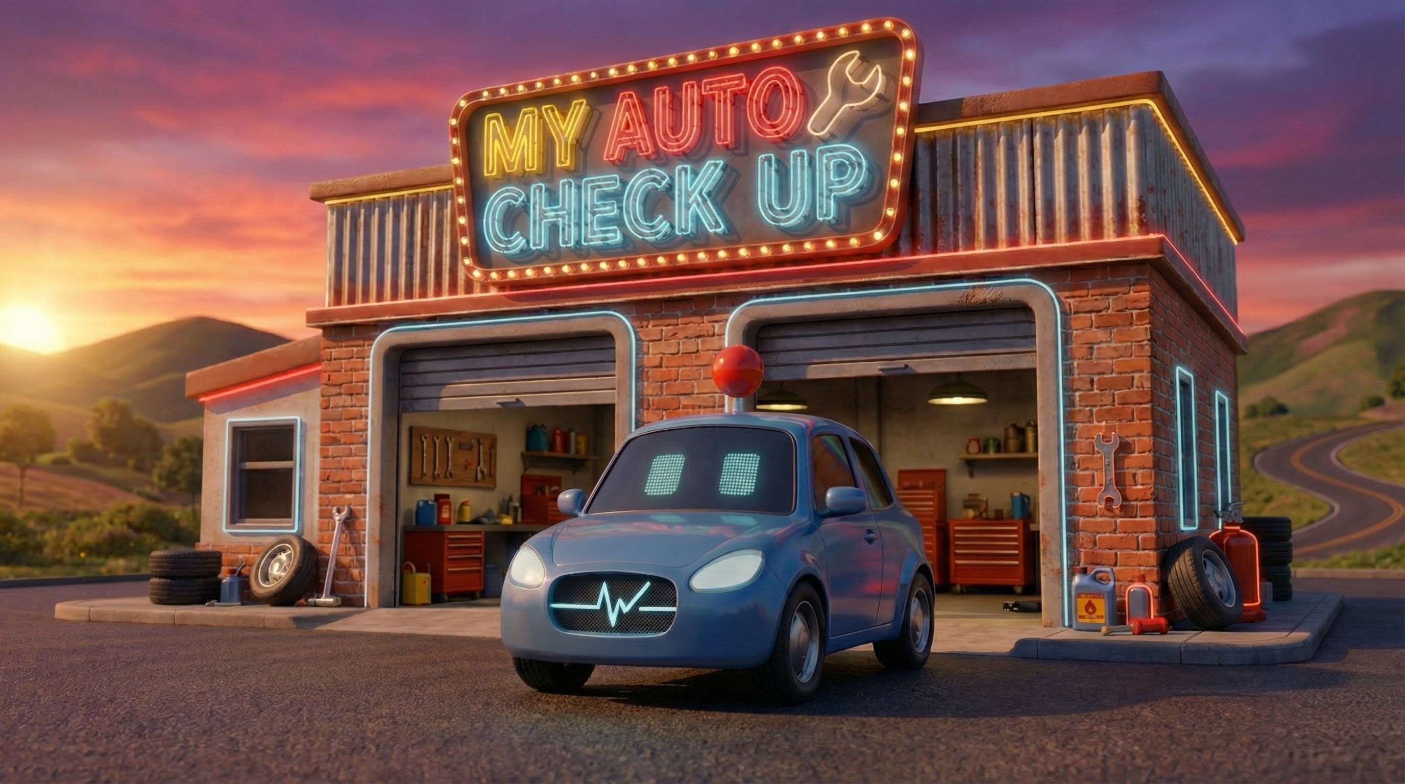 My Auto Check-up - Coucher de soleil